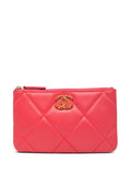 Pre-OwnedCHANEL Pre-Owned2020 Small Lambskin 19 O Case Pouch clutch bag