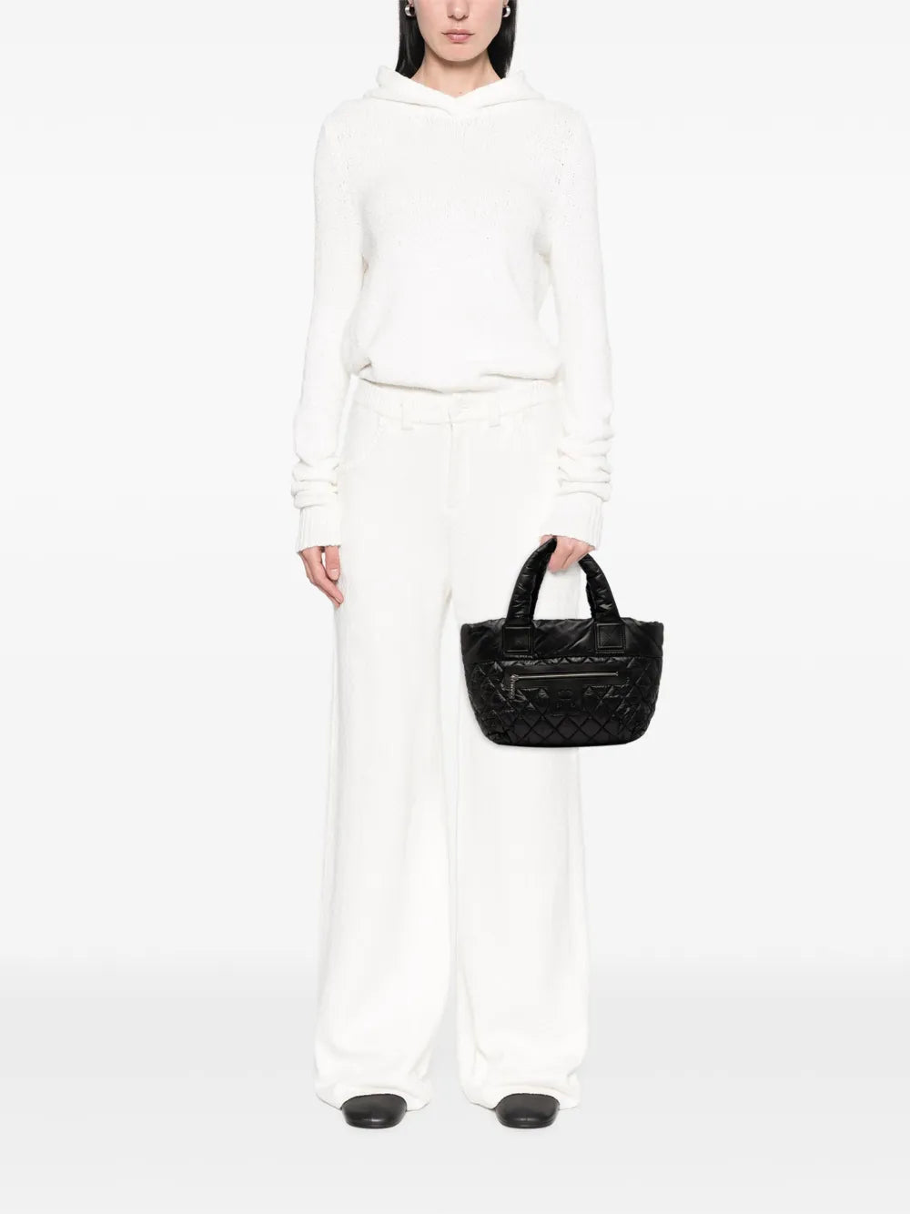 Pre-OwnedCHANEL Pre-Owned2011 Small Quilted Nylon Coco Cocoon tote bag
