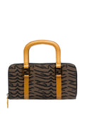 Pre-OwnedFendi Pre-Owned2000-2010 Zebra Print Canvas Twins handbag
