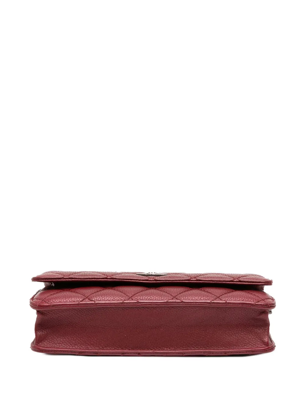 Pre-OwnedCHANEL Pre-Owned2014 CC Quilted Caviar Wallet on Chain crossbody bag