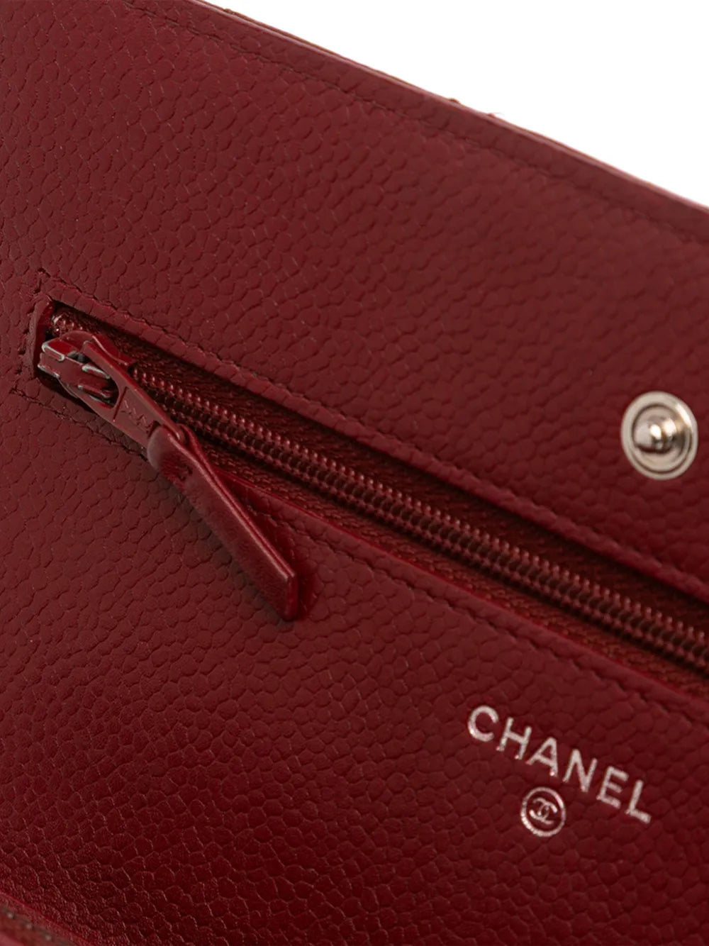 Pre-OwnedCHANEL Pre-Owned2014 CC Quilted Caviar Wallet on Chain crossbody bag
