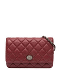 Pre-OwnedCHANEL Pre-Owned2014 CC Quilted Caviar Wallet on Chain crossbody bag