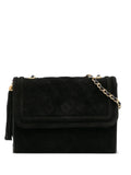 Pre-OwnedCHANEL Pre-Owned1989-1991 Quilted Suede Tassel Flap crossbody bag