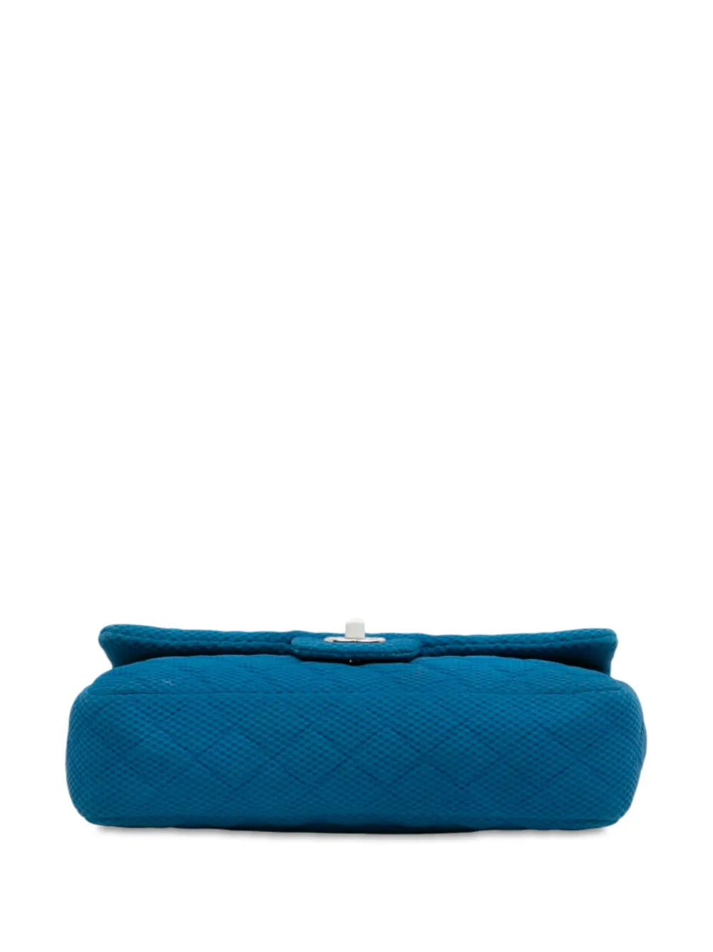 Pre-OwnedCHANEL Pre-Owned2009-2010 Medium Quilted Perforated Jersey Single Flap shoulder bag