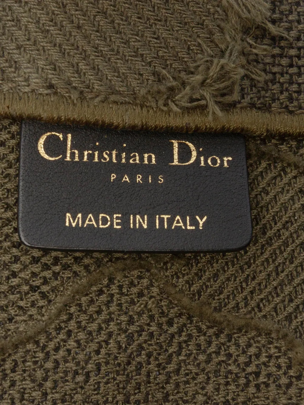 Pre-OwnedChristian Dior Pre-Owned2019 Large Embroidered Canvas Camouflage Book tote bag