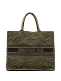 Pre-OwnedChristian Dior Pre-Owned2019 Large Embroidered Canvas Camouflage Book tote bag