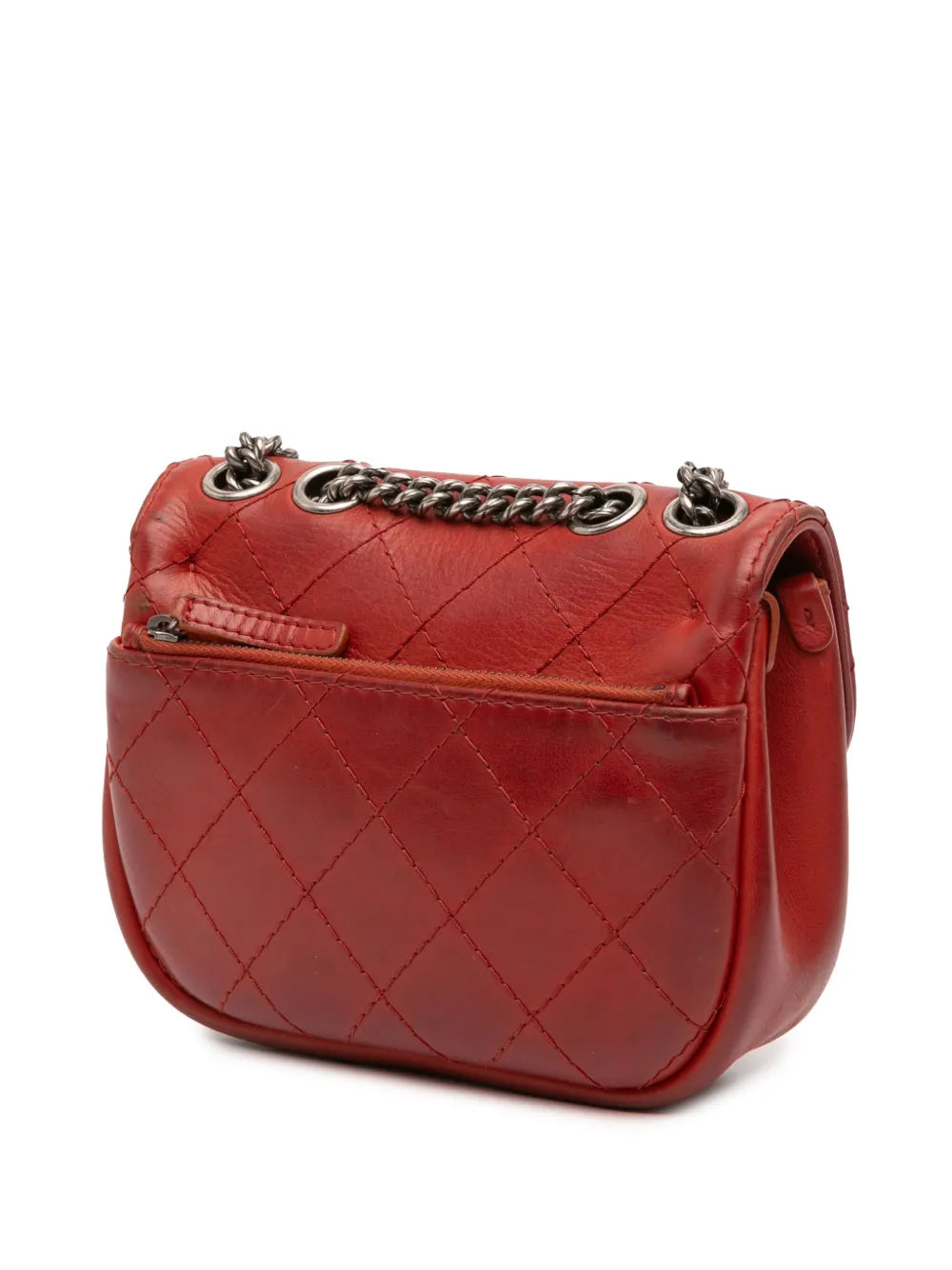 Pre-OwnedCHANEL Pre-Owned2014-2015 Paris Dallas Goatskin Wild Stitch Flap crossbody bag