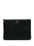 Pre-OwnedCHANEL Pre-Owned2016-2017 Medium Caviar Lucky Clover O Case clutch bag