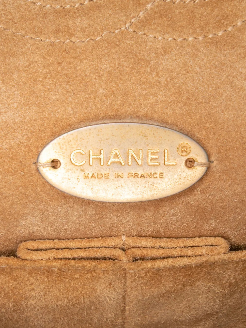Pre-OwnedCHANEL Pre-Owned2017-2018 Medium Classic Calfskin Wild Stitch Double Flap shoulder bag