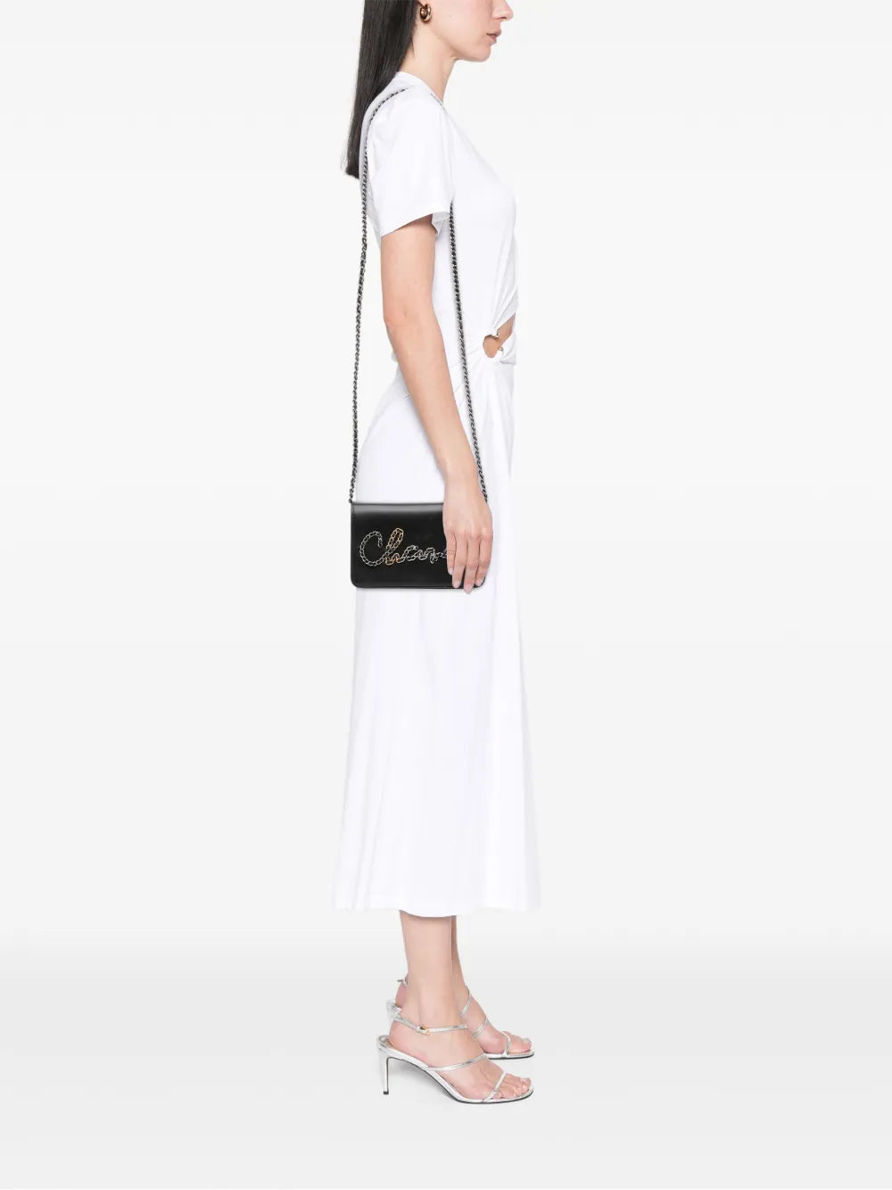 Pre-OwnedCHANEL Pre-Owned2019 Calfskin Chain 20s Signe Wallet on Chain crossbody bag