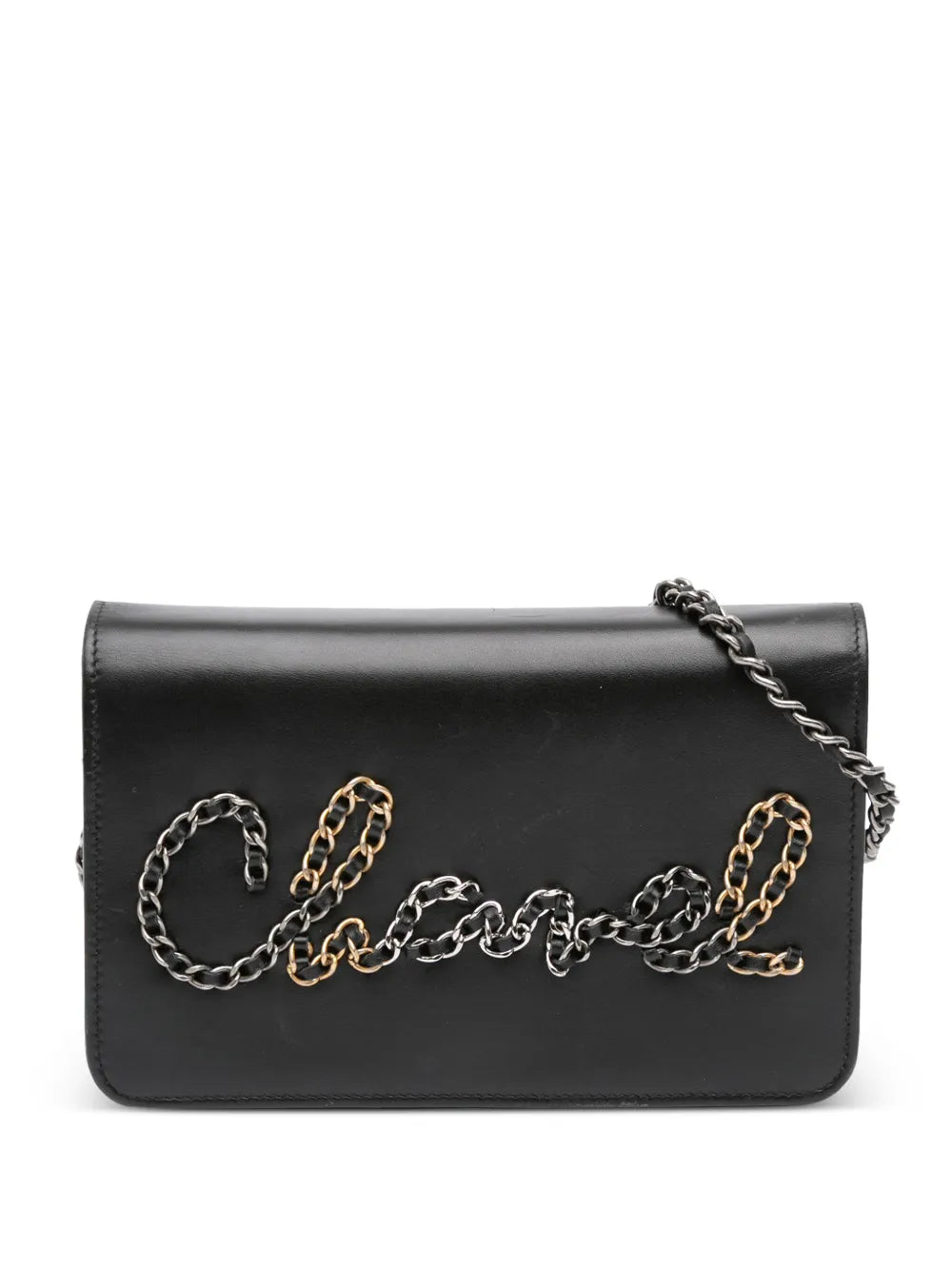 Pre-OwnedCHANEL Pre-Owned2019 Calfskin Chain 20s Signe Wallet on Chain crossbody bag