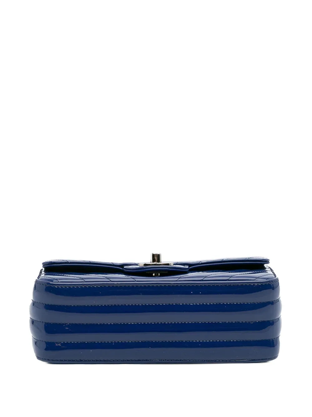 Pre-OwnedCHANEL Pre-Owned2016-2017 Mini Rectangular Classic Chevron Patent Single Flap crossbody bag