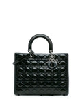 Pre-OwnedChristian Dior Pre-Owned2010 Large Patent Cannage Lady Dior satchel