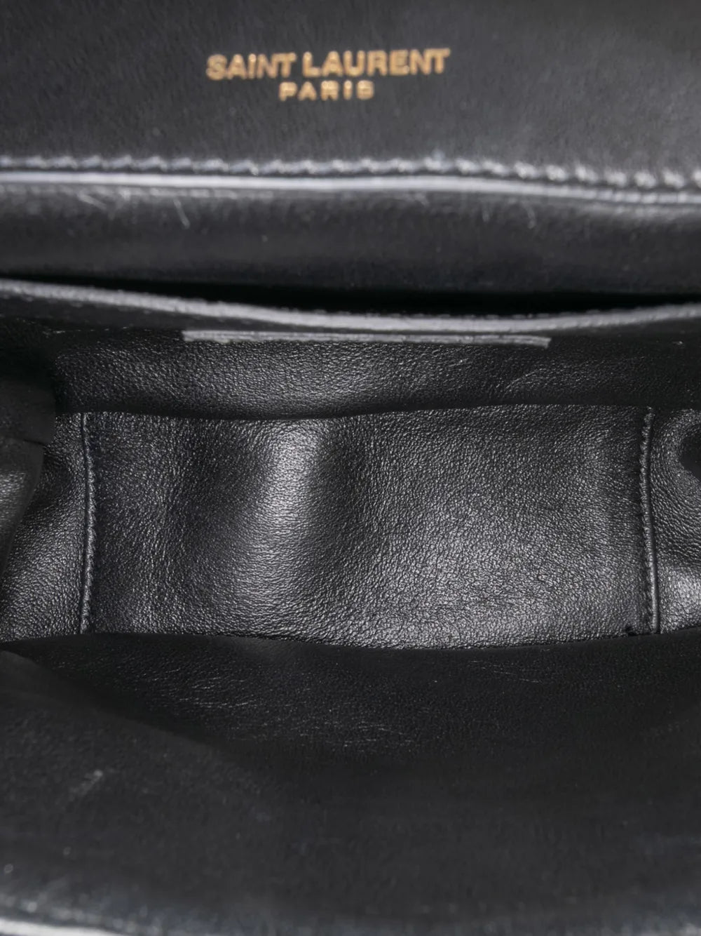 Pre-OwnedSaint Laurent Pre-Owned2018 Small Chevron Lambskin Monogram Sulpice Bag crossbody bag