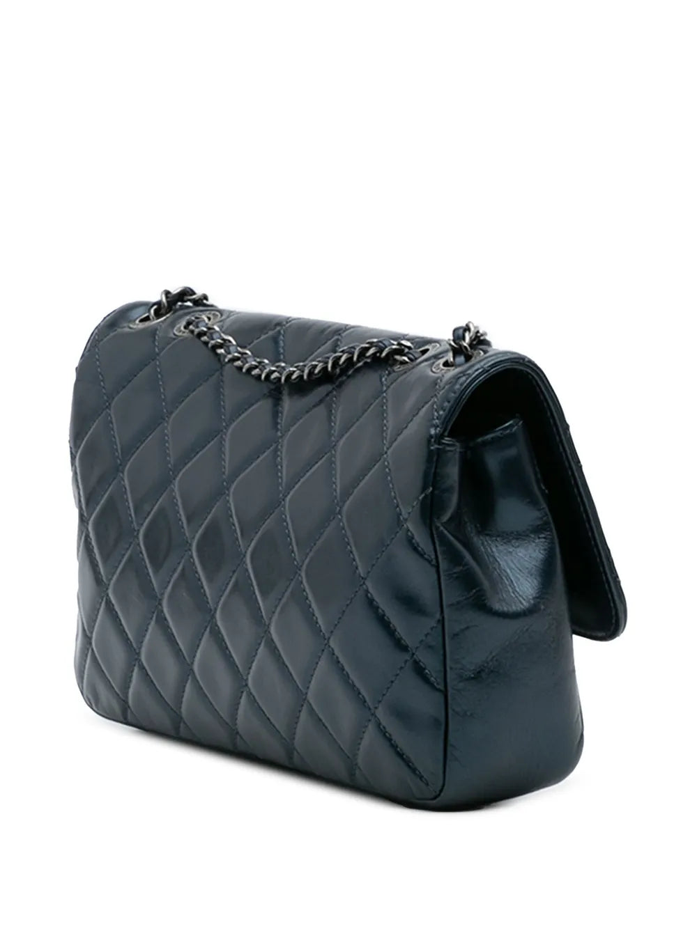 Pre-OwnedCHANEL Pre-Owned2016-2017 Medium Quilted Glazed Calfskin Coco Pleats Flap crossbody bag
