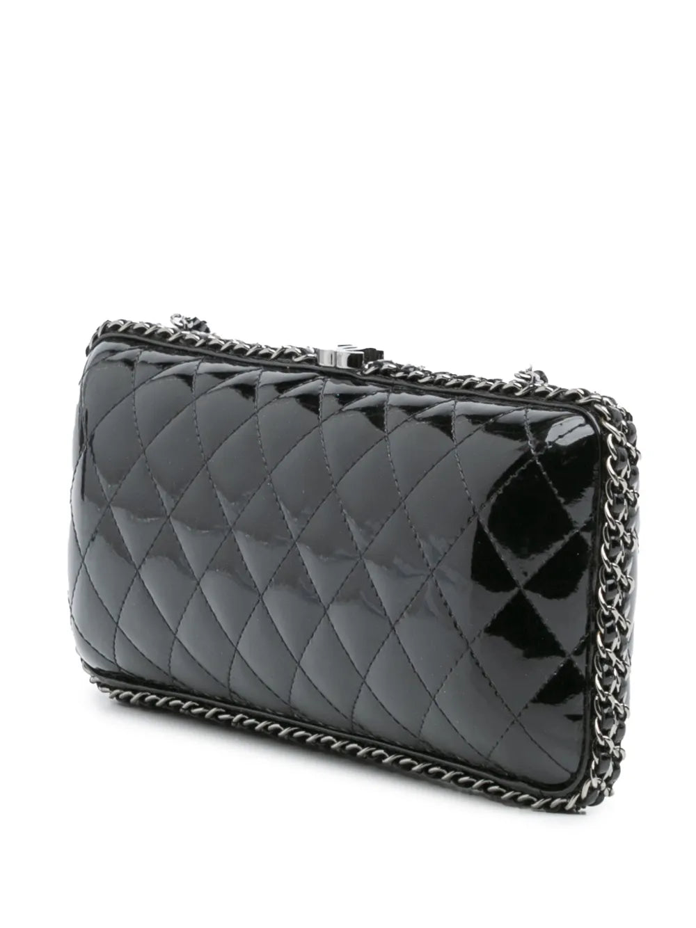 Pre-OwnedCHANEL Pre-Owned2011 Quilted Patent Chain Around Clutch crossbody bag