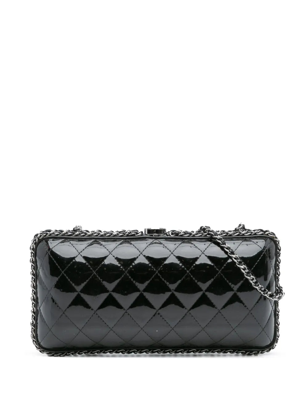 Pre-OwnedCHANEL Pre-Owned2011 Quilted Patent Chain Around Clutch crossbody bag