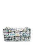 Pre-OwnedCHANEL Pre-Owned2014 Medium Calfskin Hand Painted Graffiti Flap shoulder bag