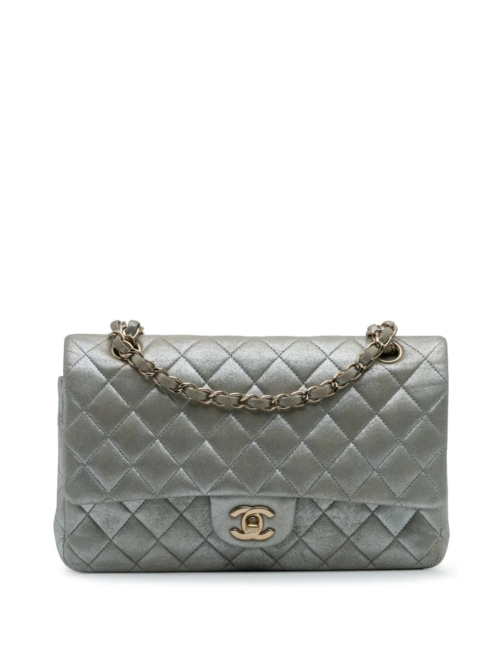 Pre-OwnedCHANEL Pre-Owned2011 Medium Classic Iridescent Calfskin Double Flap shoulder bag