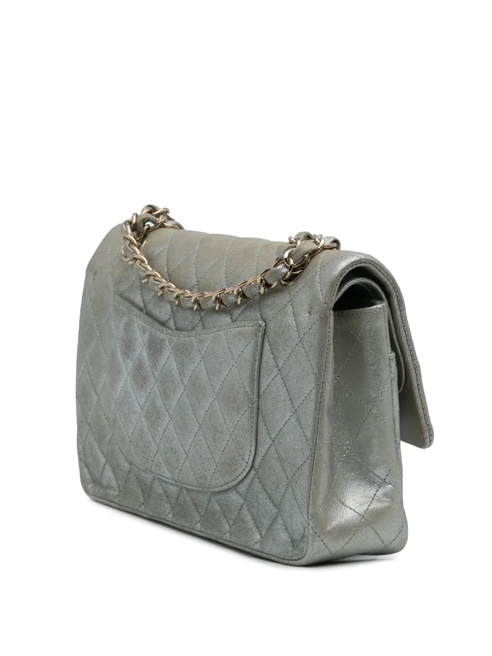 Pre-OwnedCHANEL Pre-Owned2011 Medium Classic Iridescent Calfskin Double Flap shoulder bag