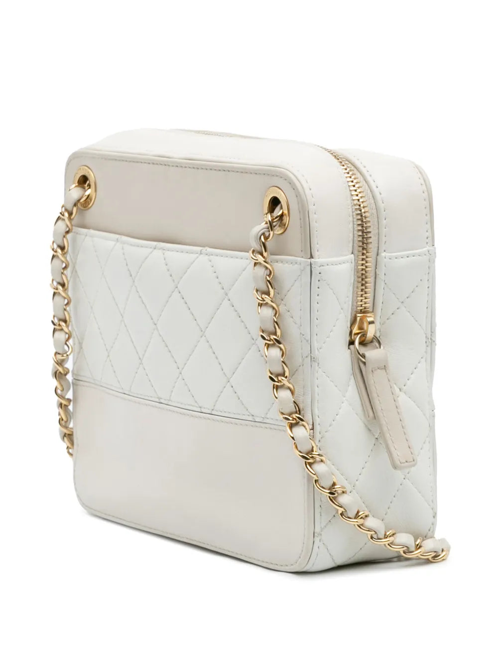 Pre-OwnedCHANEL Pre-Owned2019 CC Quilted Lambskin Chain crossbody bag