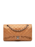 Pre-OwnedCHANEL Pre-Owned2010-2011 Medium Classic Metallic Caviar Double Flap shoulder bag