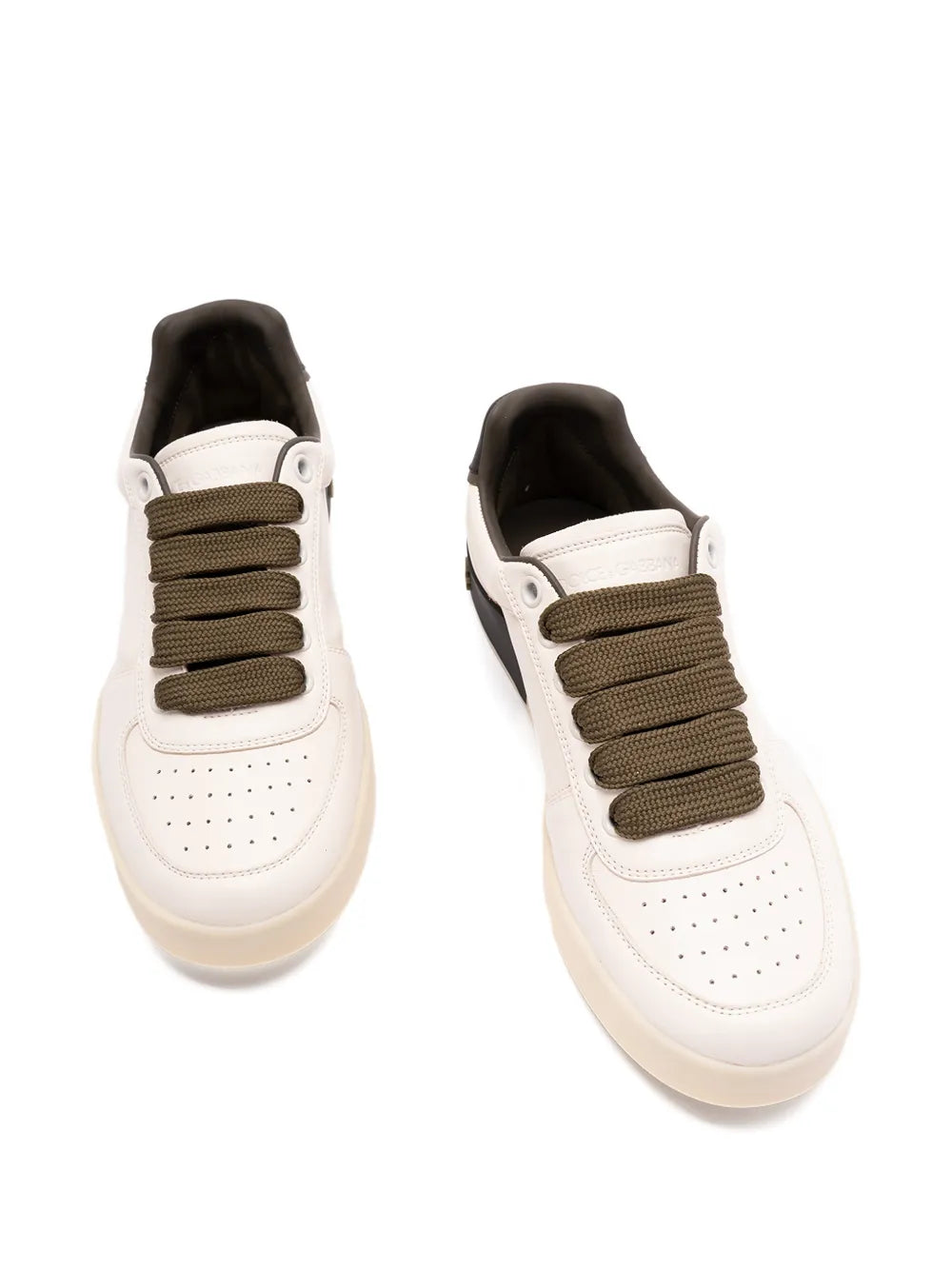 Dolce & Gabbana Perforated-Detail Lace-Up Sneakers
