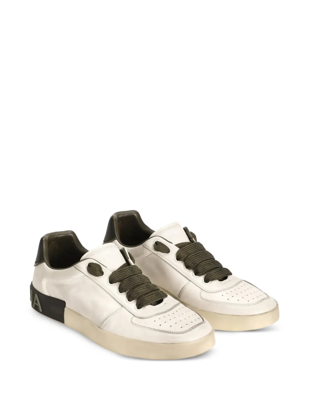 Dolce & Gabbana Perforated-Detail Lace-Up Sneakers