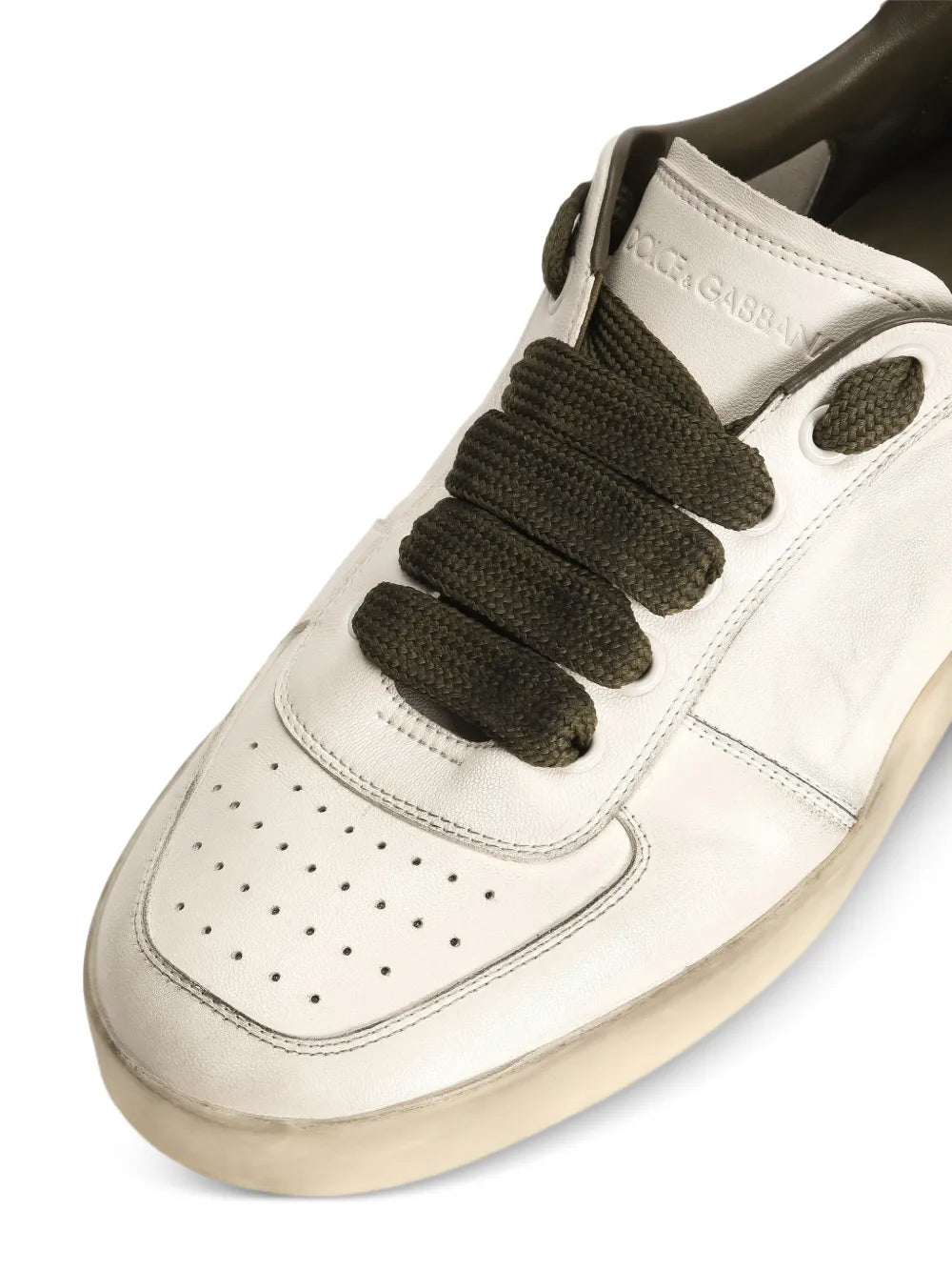 Dolce & Gabbana Perforated-Detail Lace-Up Sneakers