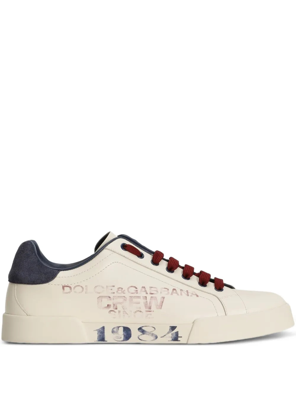 Dolce & Gabbana Printed-Logo Lace-Up Sneakers