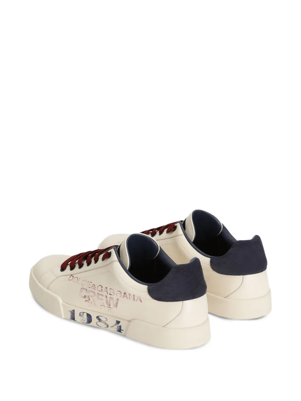 Dolce & Gabbana Printed-Logo Lace-Up Sneakers