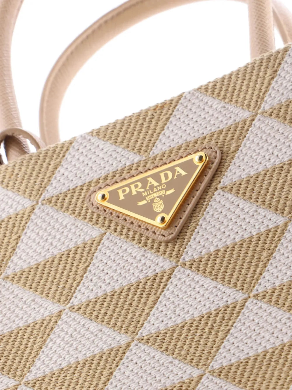 Pre-OwnedPrada Pre-OwnedSymbole Shopper Tote Jacquard Mini crossbody bag