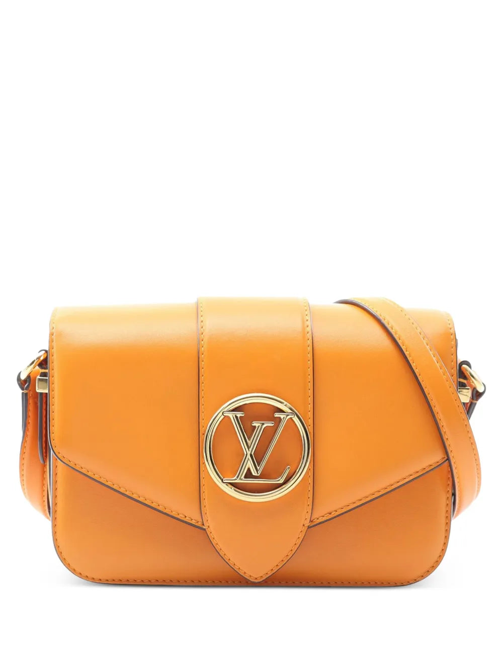 Pre-OwnedLouis Vuitton Pre-Owned2021-2025 Calfskin LV Pont 9 Soft MM crossbody bag