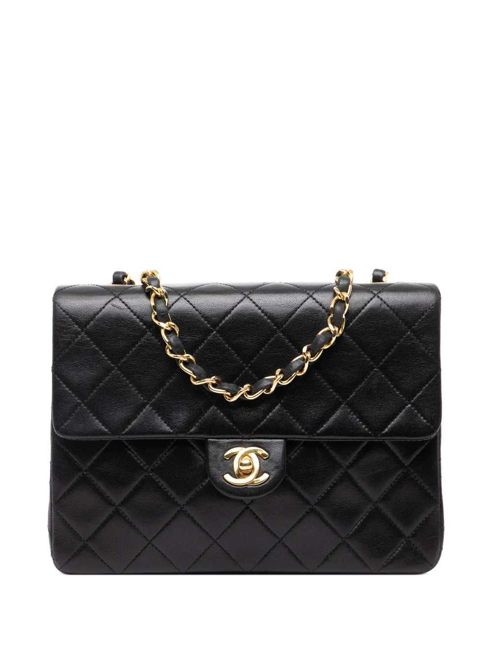 Pre-OwnedCHANEL Pre-Owned1989-1991 Square Quilted Lambskin Single Flap shoulder bag