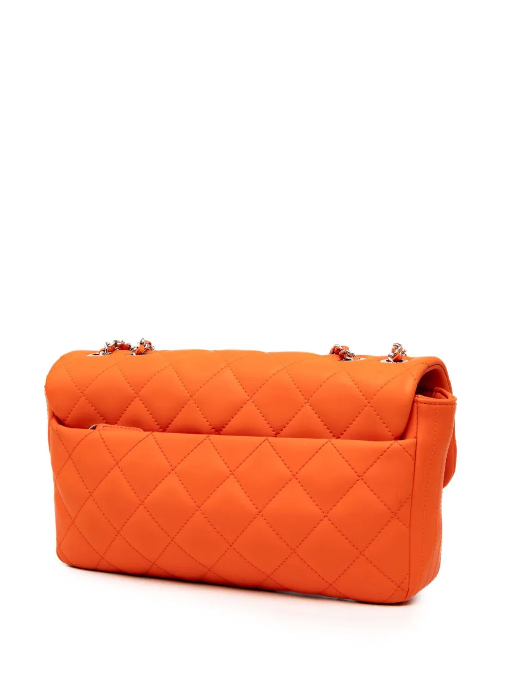 Pre-OwnedCHANEL Pre-Owned2016-2017 Medium Quilted Lambskin Rubber Coco Rain Flap shoulder bag