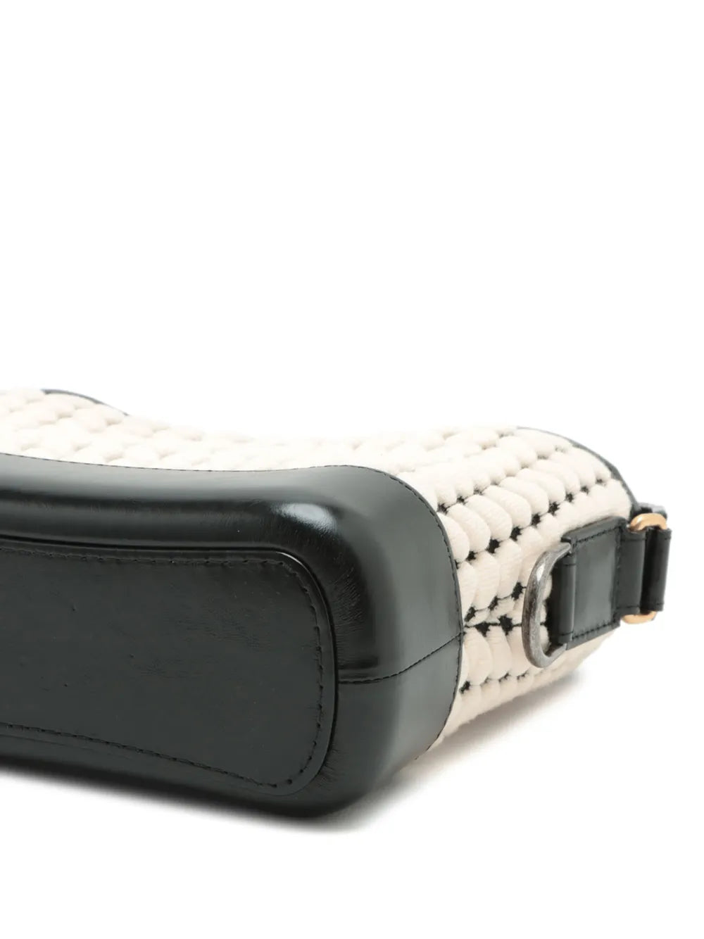 Pre-OwnedCHANEL Pre-Owned2019 Small Knit and Calfskin Gabrielle Hobo crossbody bag