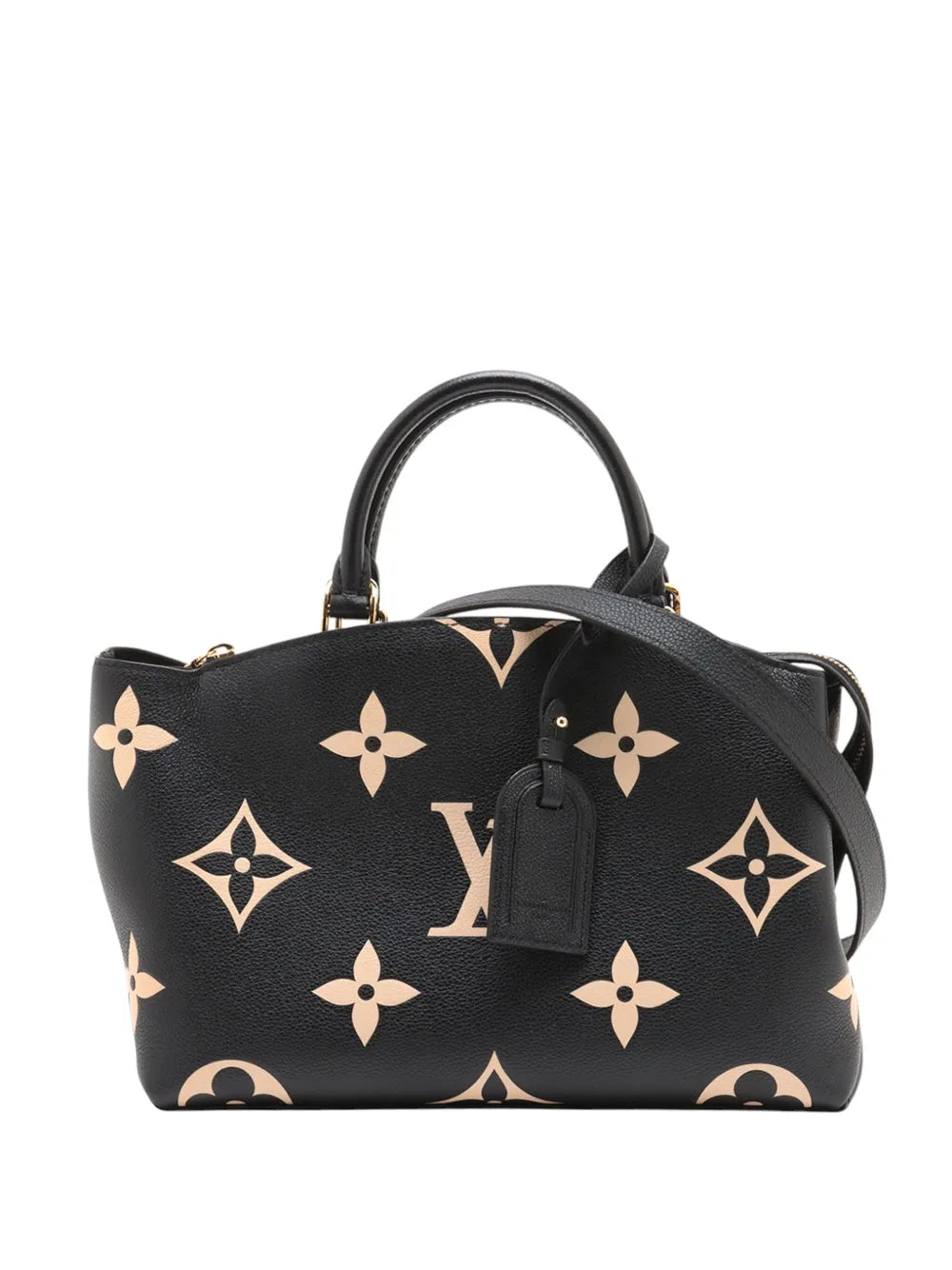 Pre-OwnedLouis Vuitton Pre-Owned2021-2025 Bicolor Monogram Empreinte Giant Petit Palais satchel