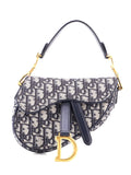 Pre-OwnedChristian Dior Pre-OwnedSaddle Handbag Oblique Canvas Mini shoulder bag