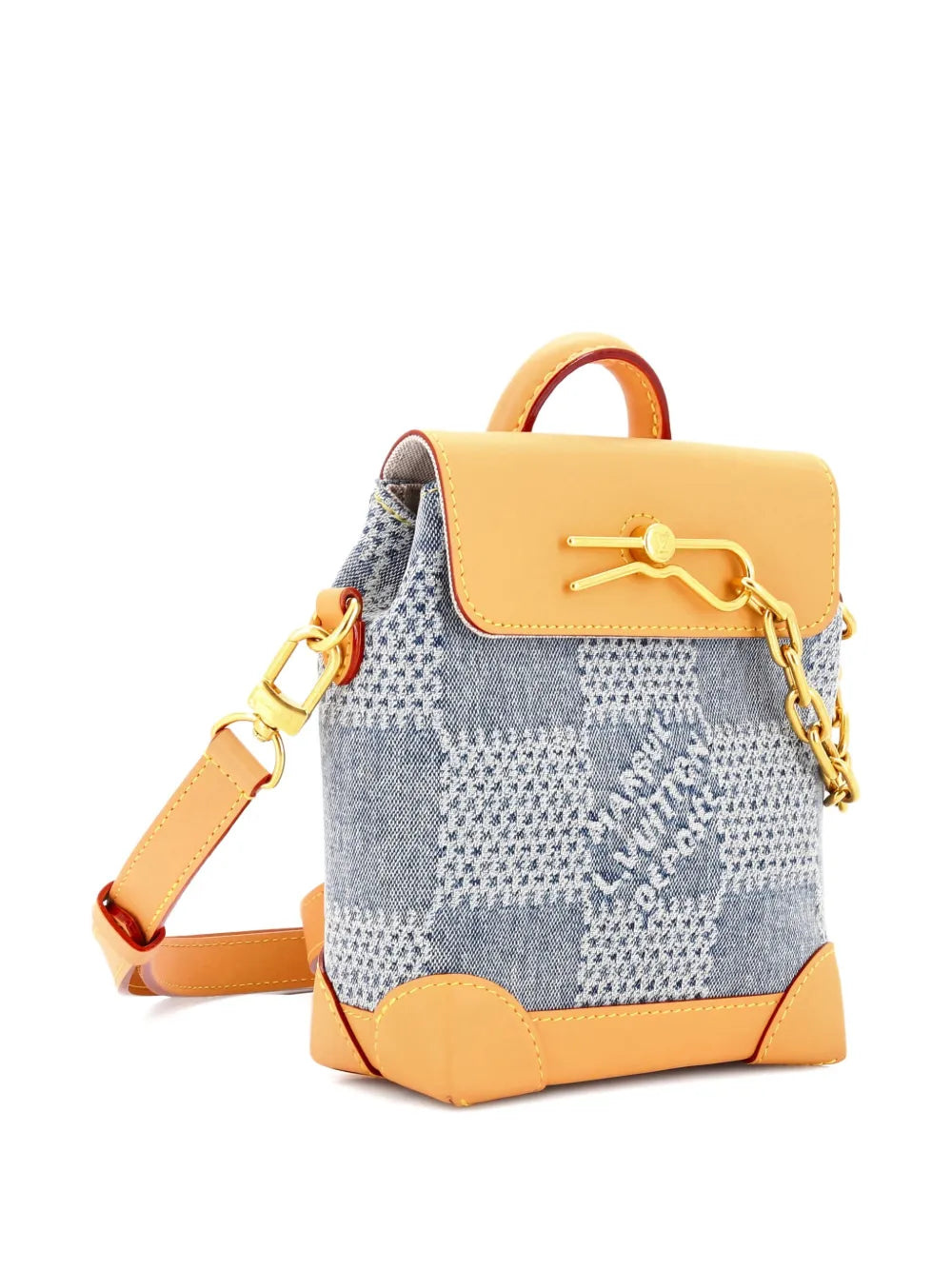 Pre-OwnedLouis Vuitton Pre-Owned2021-2025 Steamer Bag Damier 3D Denim Nano crossbody bag