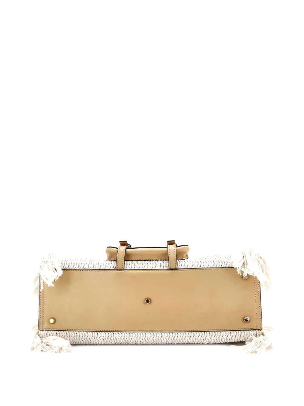 Pre-OwnedChloé Pre-OwnedEdith NM Knit Cotton with Leather Medium satchel