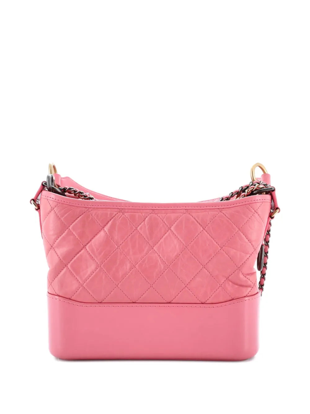 Pre-OwnedCHANEL Pre-OwnedGabrielle with Logo Handle Quilted Aged Calfskin Medium hobo bag