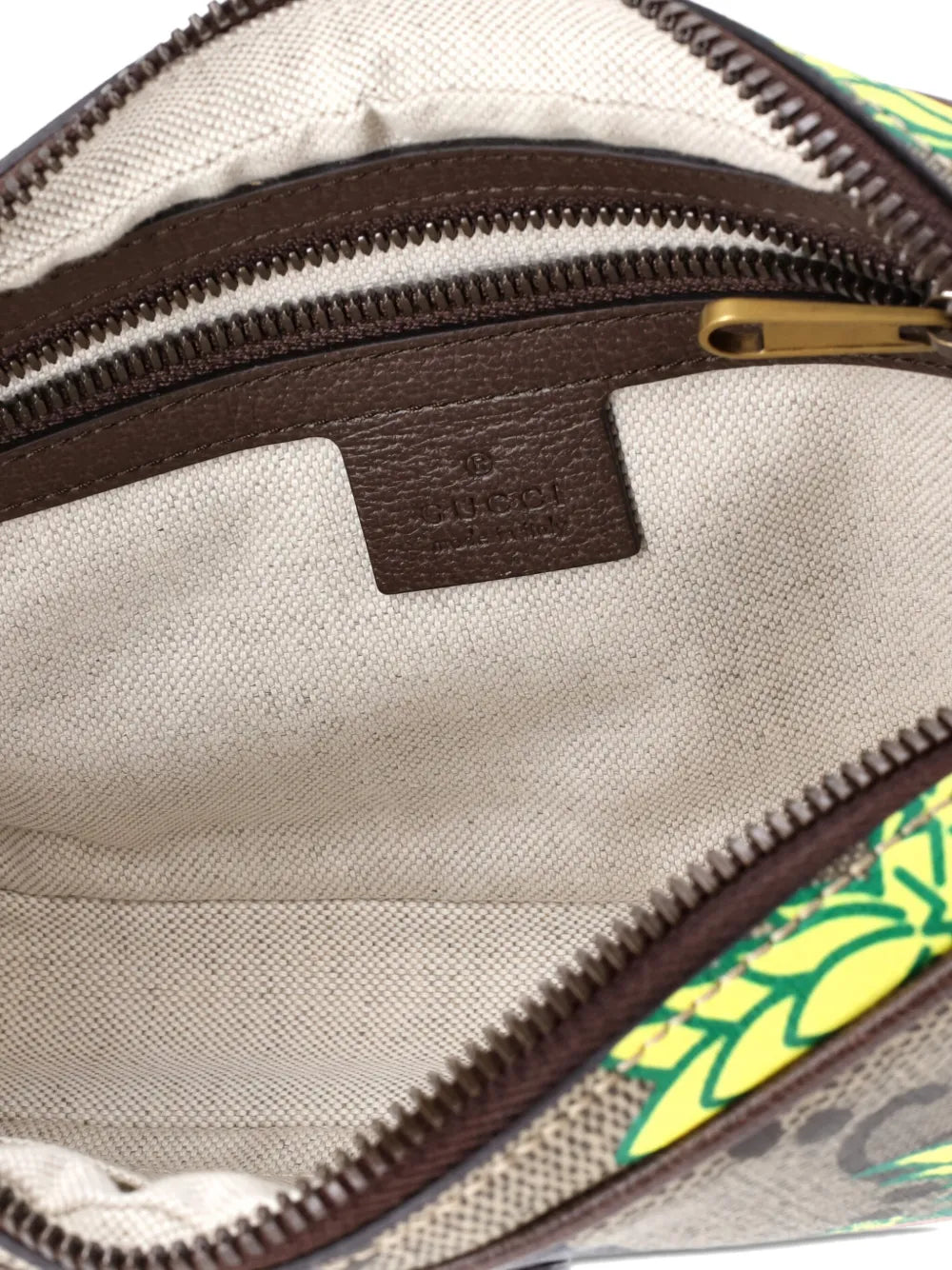 Pre-OwnedGucci Pre-OwnedZip Printed GG Coated Canvas belt bag