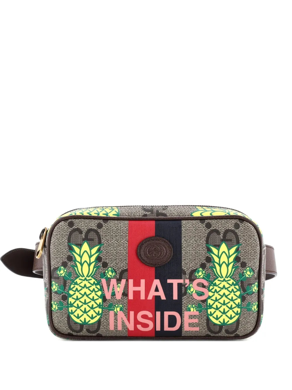 Pre-OwnedGucci Pre-OwnedZip Printed GG Coated Canvas belt bag
