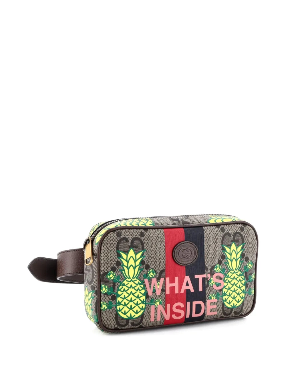 Pre-OwnedGucci Pre-OwnedZip Printed GG Coated Canvas belt bag