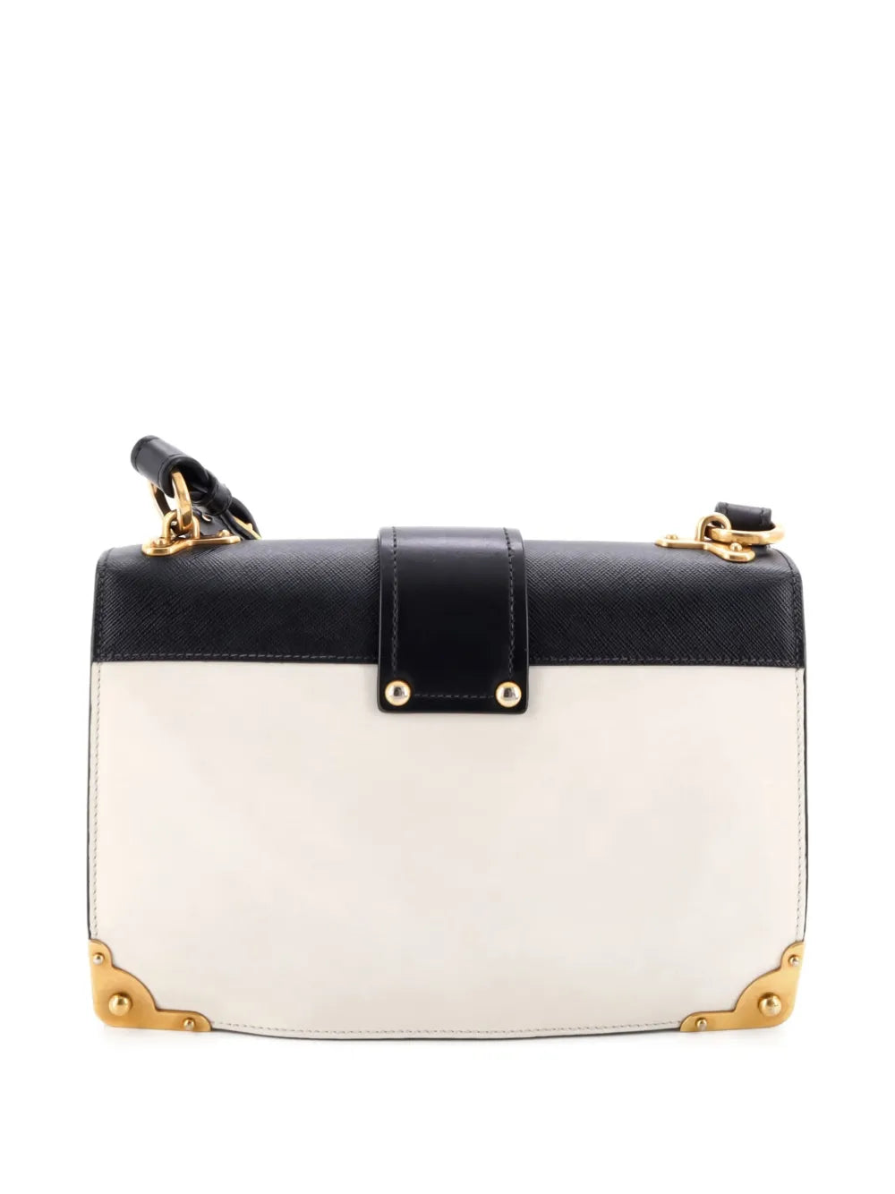 Pre-OwnedPrada Pre-OwnedCahier Leather and Saffiano Leather Large crossbody bag