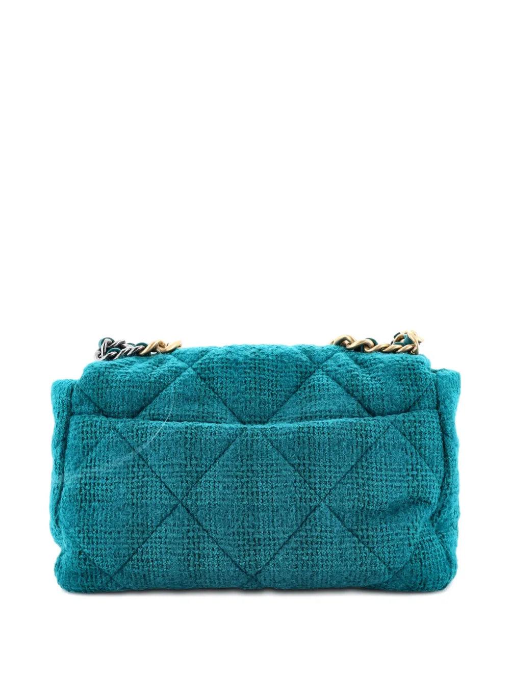 Pre-OwnedCHANEL Pre-Owned19 Flap Bag Quilted Tweed Large crossbody bag