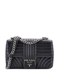 Pre-OwnedPrada Pre-OwnedChain Flap Shoulder Bag Diagramme Quilted Leather Medium crossbody bag