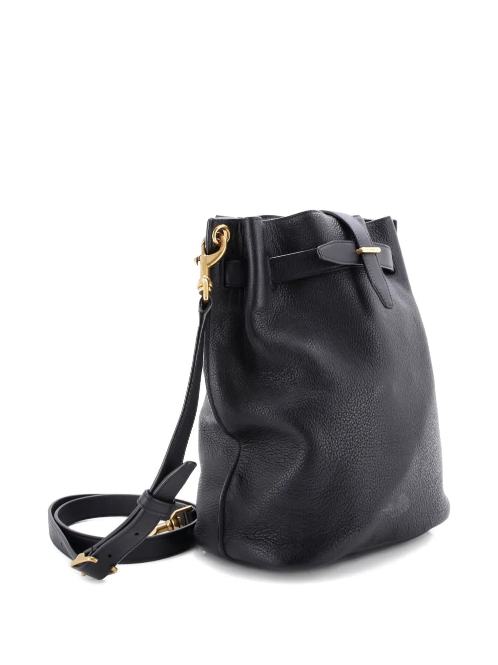 Pre-OwnedSaint Laurent Pre-OwnedBoucle Leather bucket bag