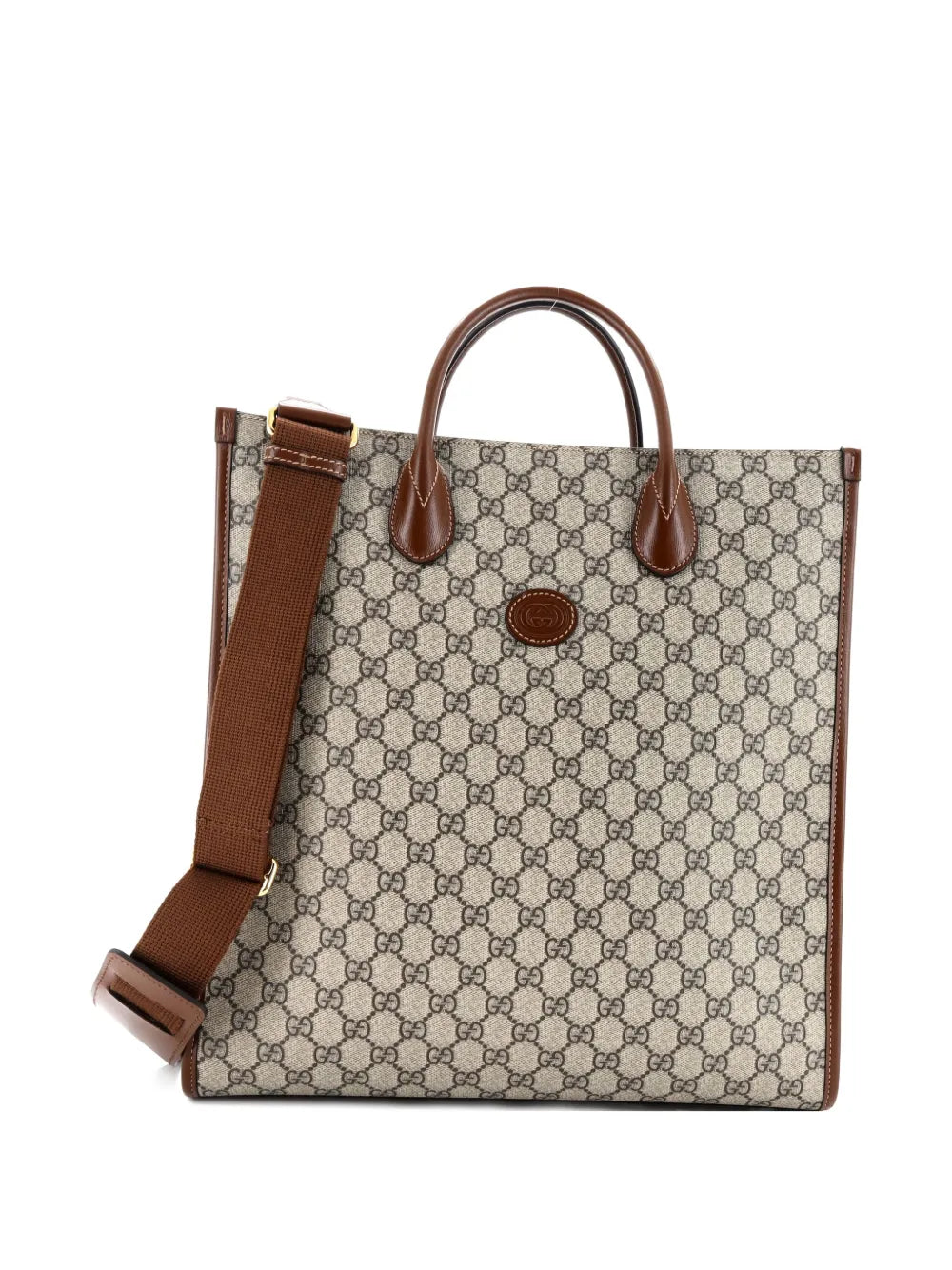 Pre-OwnedGucci Pre-OwnedInterlocking G GG Coated Canvas Vertical tote bag