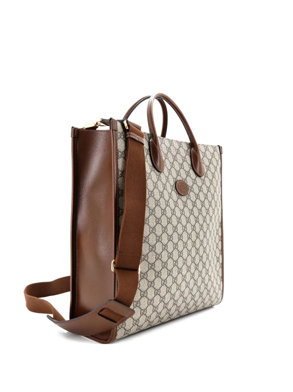 Pre-OwnedGucci Pre-OwnedInterlocking G GG Coated Canvas Vertical tote bag